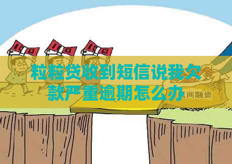 粒粒贷收到短信说我欠款严重逾期怎么办