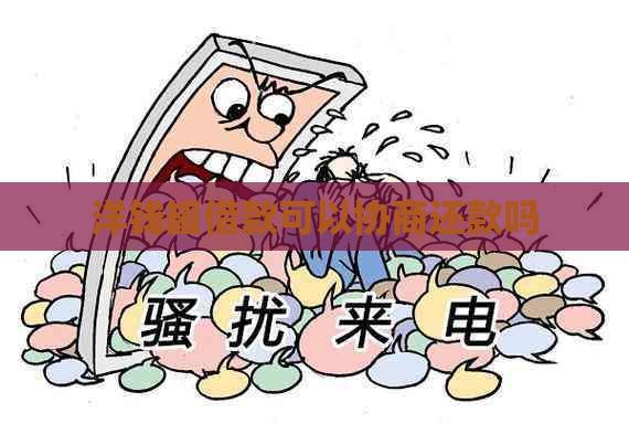 洋钱罐借款可以协商还款吗