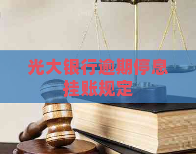 光大银行逾期停息挂账规定