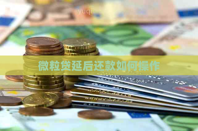 微粒贷延后还款如何操作