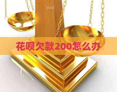 信用卡欠款200怎么办