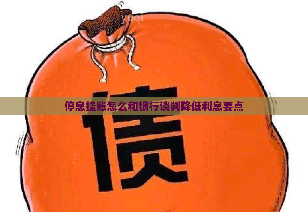 停息挂账怎么和银行谈判降低利息要点