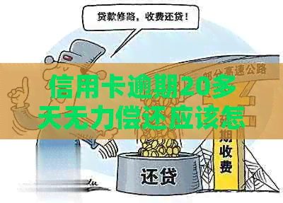 信用卡逾期20多天无力偿还应该怎么办