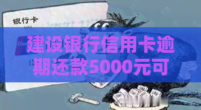 建设银行信用卡逾期还款5000元可能面临的法律后果及起诉时长解读