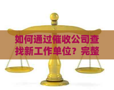 如何通过公司查找新工作单位？完整攻略助你找到理想职位