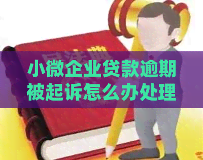 小微企业贷款逾期被起诉怎么办处理方式