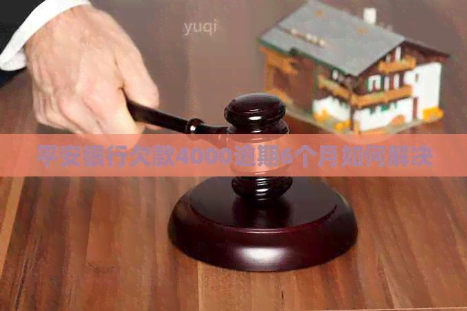 平安银行欠款4000逾期6个月如何解决