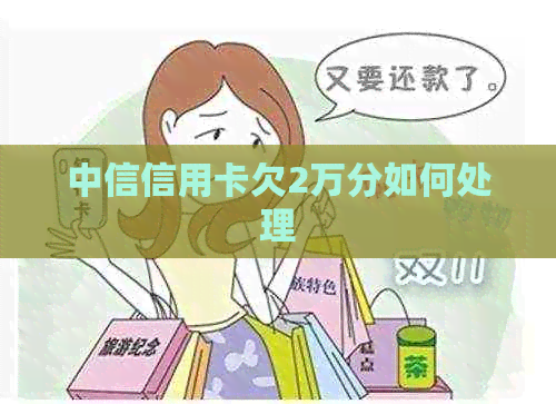 中信信用卡欠2万分如何处理