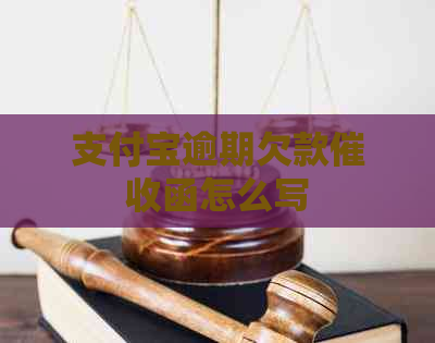 支付宝逾期欠款函怎么写