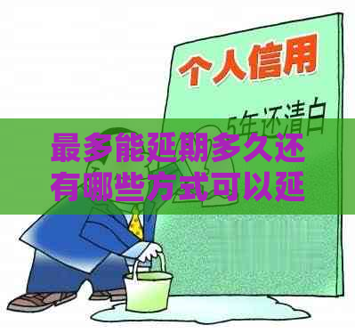 最多能延期多久还有哪些方式可以延期