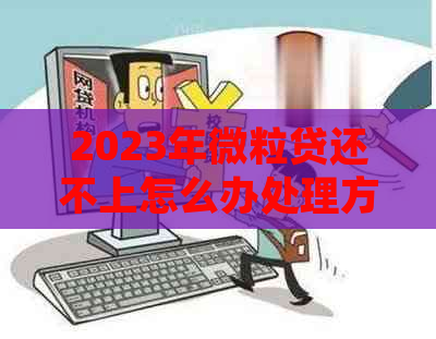 2023年微粒贷还不上怎么办处理方式