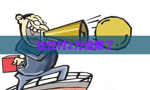 任性付2万逾期了