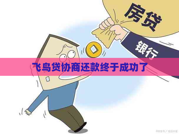 飞鸟贷协商还款终于成功了