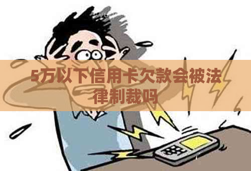 5万以下信用卡欠款会被法律制裁吗