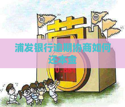浦发银行逾期协商如何还本金