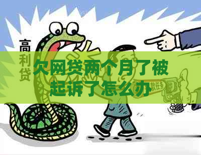 欠网贷两个月了被起诉了怎么办