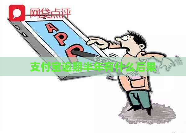 支付宝逾期半年有什么后果