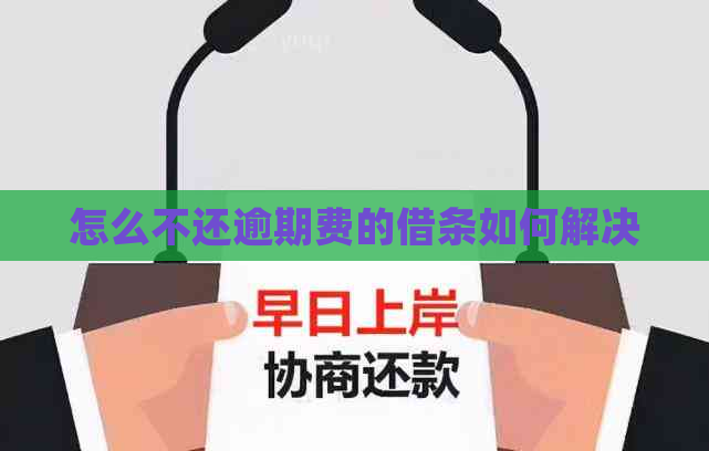 怎么不还逾期费的借条如何解决