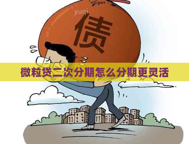 微粒贷二次分期怎么分期更灵活