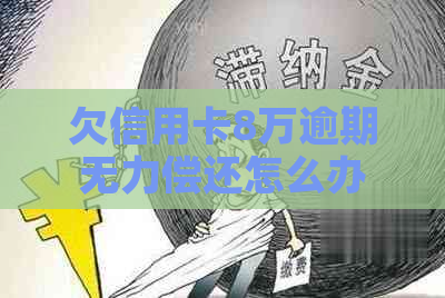 欠信用卡8万逾期无力偿还怎么办