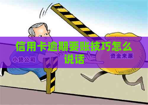 信用卡逾期要账技巧怎么说话
