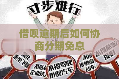 网贷逾期后如何协商分期免息