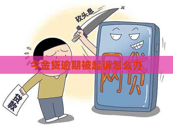 今金贷逾期被起诉怎么办