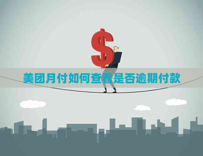 美团月付如何查看是否逾期付款