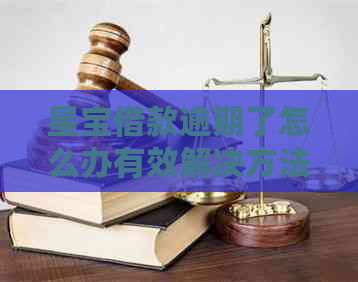 星宝借款逾期了怎么办有效解决方法