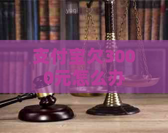 支付宝欠3000元怎么办