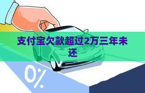 支付宝欠款超过2万三年未还
