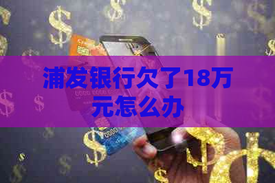 浦发银行欠了18万元怎么办
