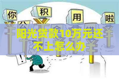 阳光贷款10万元还不上怎么办