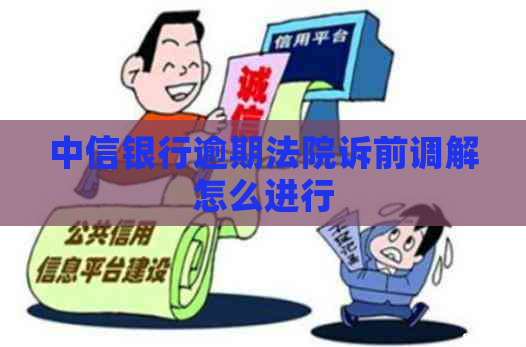 中信银行逾期法院诉前调解怎么进行