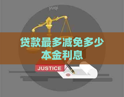 贷款最多减免多少本金利息