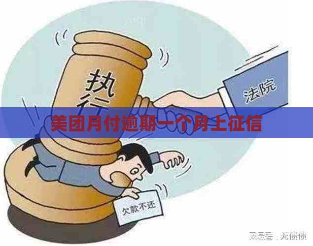 美团月付逾期一个月上