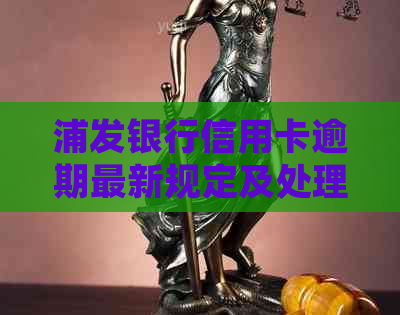 浦发银行信用卡逾期最新规定及处理方法