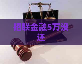招联金融5万没还