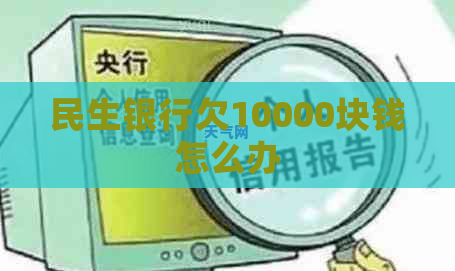 民生银行欠10000块钱怎么办