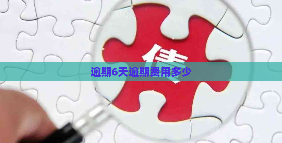逾期6天逾期费用多少