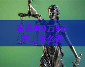 农商贷3万5还不上怎么办