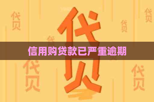 信用购贷款已严重逾期