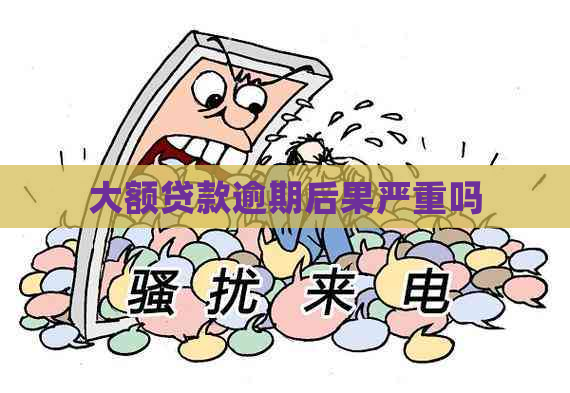 大额贷款逾期后果严重吗