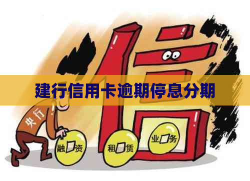 建行信用卡逾期停息分期