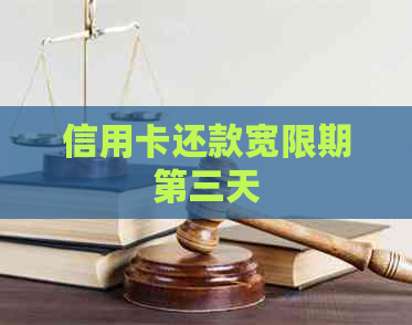 信用卡还款宽限期第三天