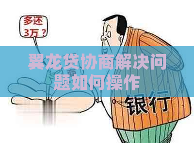 翼龙贷协商解决问题如何操作