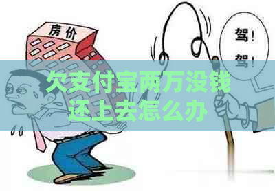 欠支付宝两万没钱还上去怎么办