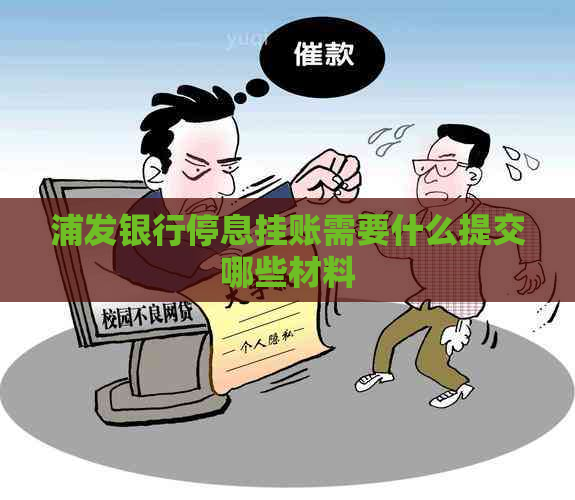 浦发银行停息挂账需要什么提交哪些材料