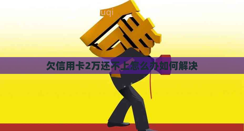 欠信用卡2万还不上怎么办如何解决