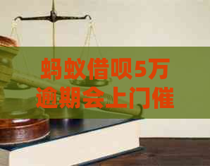 蚂蚁网贷5万逾期会上门吗